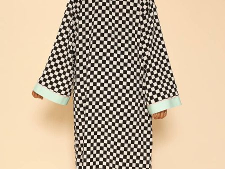 black & white checkered jacket Discount