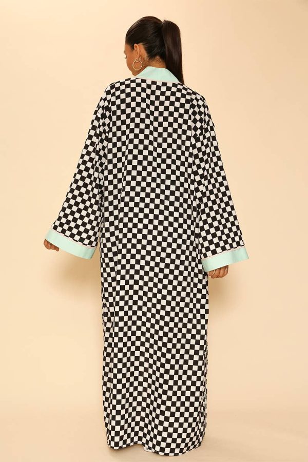 black & white checkered jacket Discount