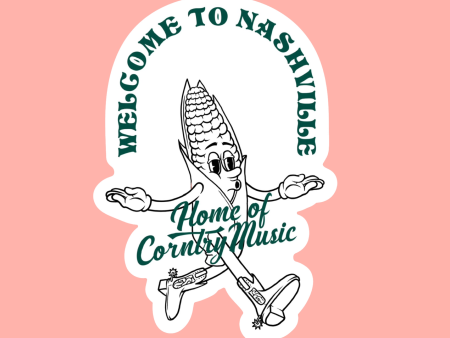 home of corntry music sticker Online