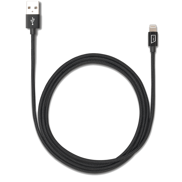 iStore Lightning Charge 4ft (1.2m) Braided Cable (Black)* Hot on Sale