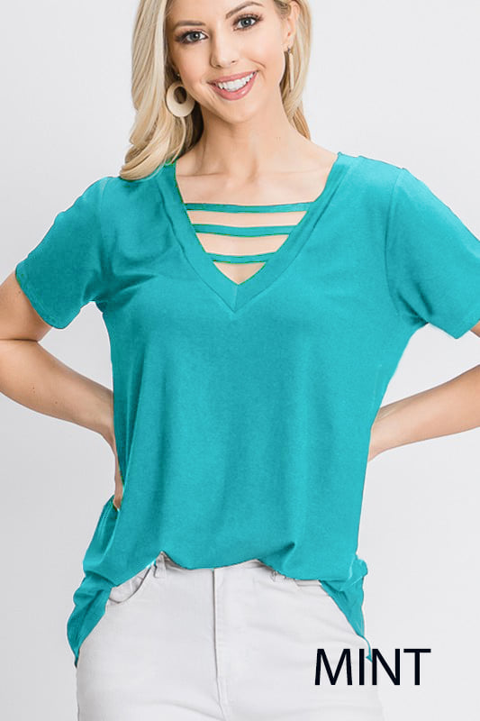 The Angie - Women s Top in Mint Hot on Sale