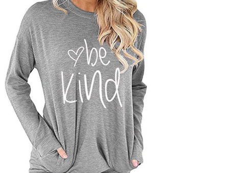 Be Kind - Women s Top in Heather Gray Discount