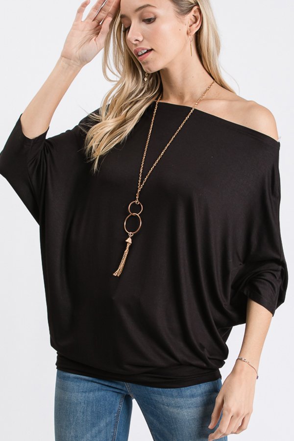 The Hanna - Women s Top in Black For Discount