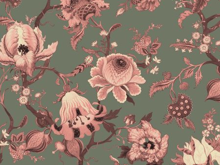 ARTEMIS Wallpaper - Verdigris Sample For Cheap