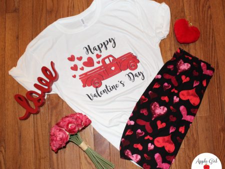 Happy Valentine s Day Truck - Women s Top For Discount