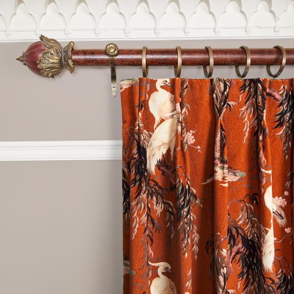 ZEUS Velvet Curtain - Tobacco For Cheap