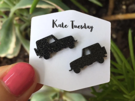 Acrylic Jeep Stud Earrings Discount