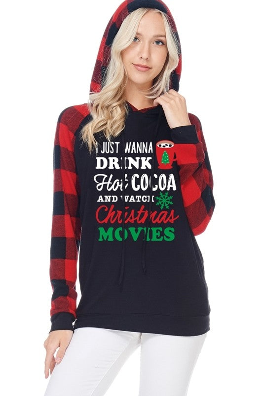 Drink Hot Cocoa & Watch Christmas Movies - Women s Top Fashion