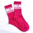 i heart t sweet {adult} crew socks Online Sale