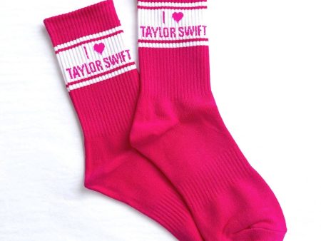 i heart t sweet {adult} crew socks Online Sale