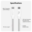 HyperDrive® Next USB4 Type-C Performance Cable (1.2M 4Ft) - White Fashion