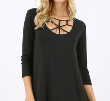 The Marci - Women s Plus Size Top in Black on Sale