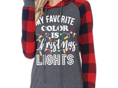 My Favorite Color is Christmas Lights - Women s Top Discount