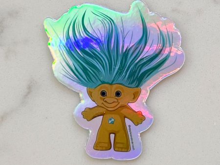 troll sticker {blue} For Cheap