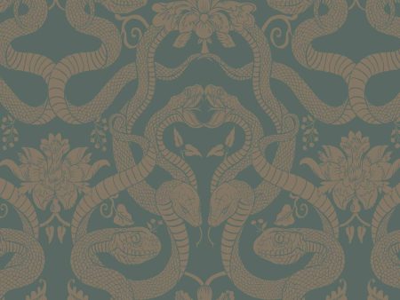 ANACONDA Traditional Wallpaper  - Eucalyptus Sample For Discount