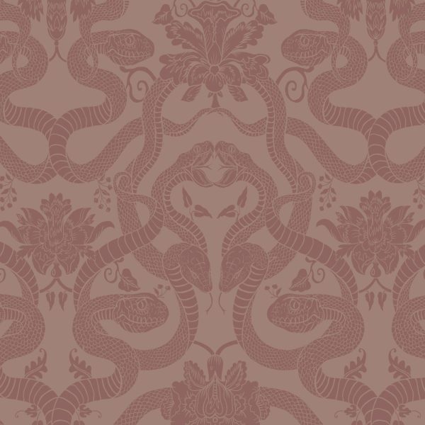 ANACONDA Traditional Wallpaper - Dusky Pink Discount