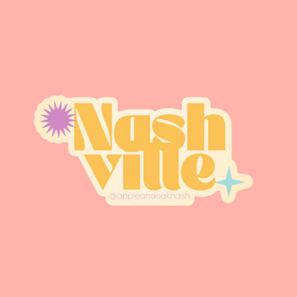 retro nashville sticker on Sale