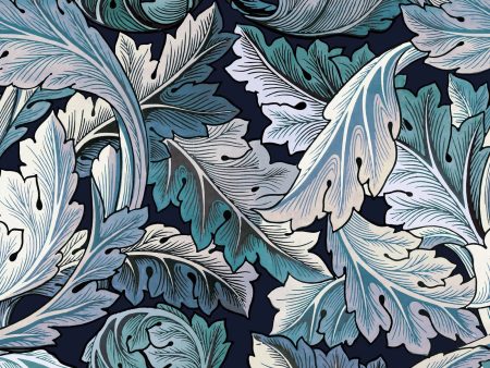 ACANTHUS Wallpaper - Blue & Midnight Online