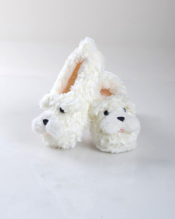 Furry Dog Faux Sherpa Slippers For Sale