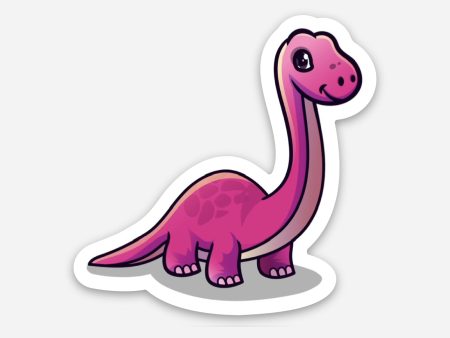 lil pink dino sticker Hot on Sale