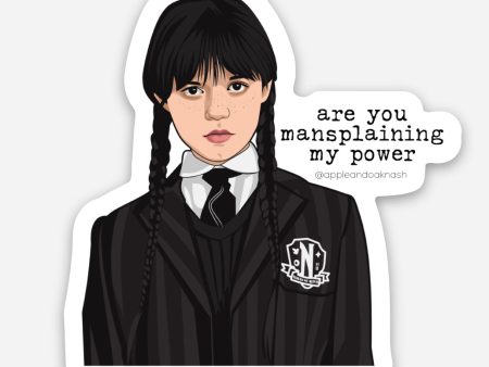 wednesday mansplaining sticker {small} Online