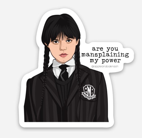 wednesday mansplaining sticker {small} Online