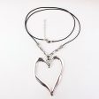 Open Heart Vintage Pendant Necklace Online now