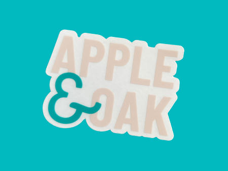 apple & oak {logo} sticker Online Hot Sale