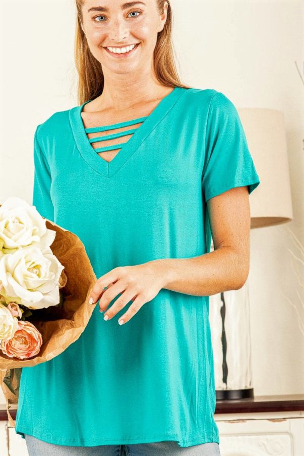 The Angie - Women s Top in Mint Hot on Sale