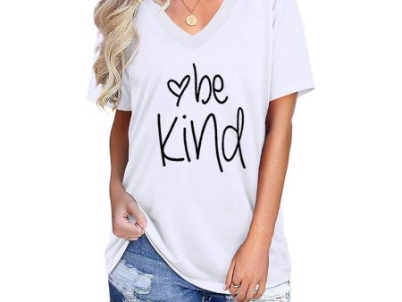 Be Kind - Women s Tee in White For Cheap