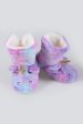 Fuzzy Unicorn Rainbow Dyed Slipper Booties For Discount