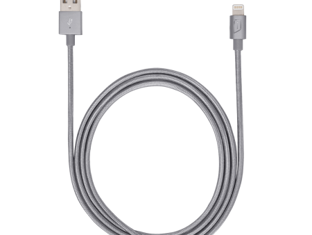 iStore Lightning Charge 4ft (1.2m) Braided Cable (Space Gray)* For Cheap