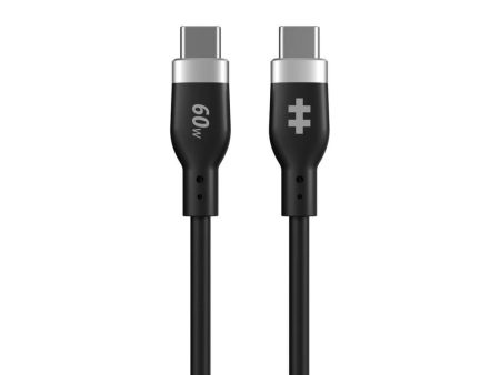 HyperJuice 60W Silicone USB-C to USB-C Cable (1.5M 5Ft) - Black For Discount