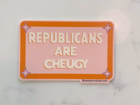 republicans are cheugy sticker Fashion