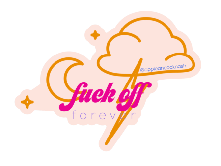 fuck off forever storm sticker Hot on Sale