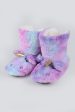 Fuzzy Unicorn Rainbow Dyed Slipper Booties For Discount