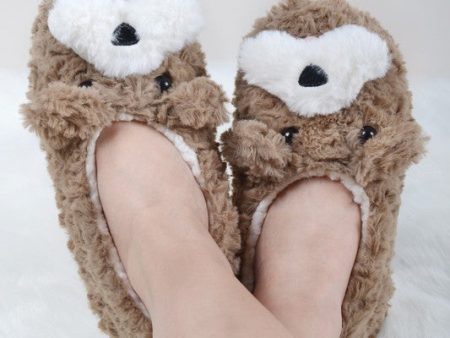 Furry Dog Faux Sherpa Slippers For Sale