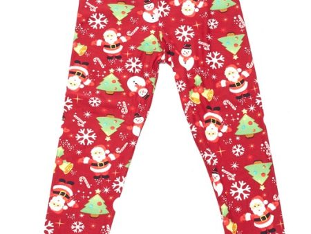 Santa & Frosty - Girls Leggings For Discount