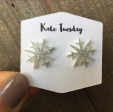 Glitter Snowflake Earrings For Cheap