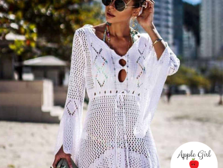 The Madison - Women s Beach Cover Up in White Sale