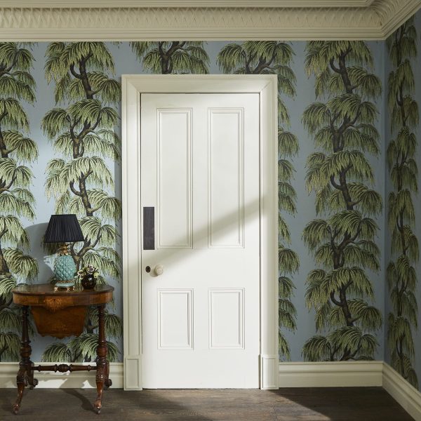 BABYLON Wallpaper Dove   Willow Discount