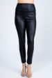 Textured Faux Leather Look Pants in Black - Women s Plus Size Hot on Sale