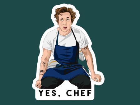 yes, chef {the bear} carmy sticker Cheap