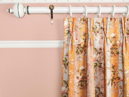 RAINBOW ROSE Cotton Linen Curtain - Dusk Stripe Online Sale