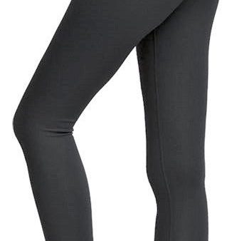 Solid Gray Premium Legging with Yoga Band - Women s Extra Plus TC Online