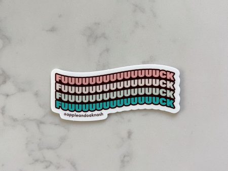 long fuck stack sticker For Sale