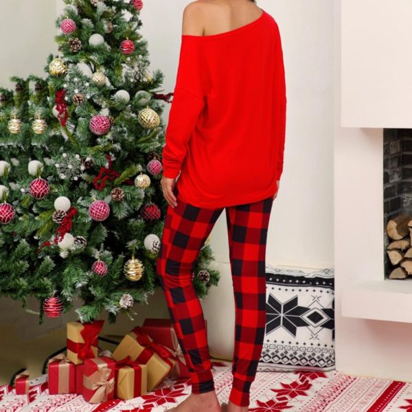 Buffalo Plaid Let it Snow - Women s Pajama Set Online Sale