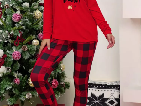 Buffalo Plaid Let it Snow - Women s Pajama Set Online Sale