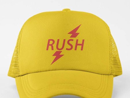 rush {popper} trucker hat Hot on Sale