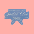 childless cat lady social club sticker For Discount